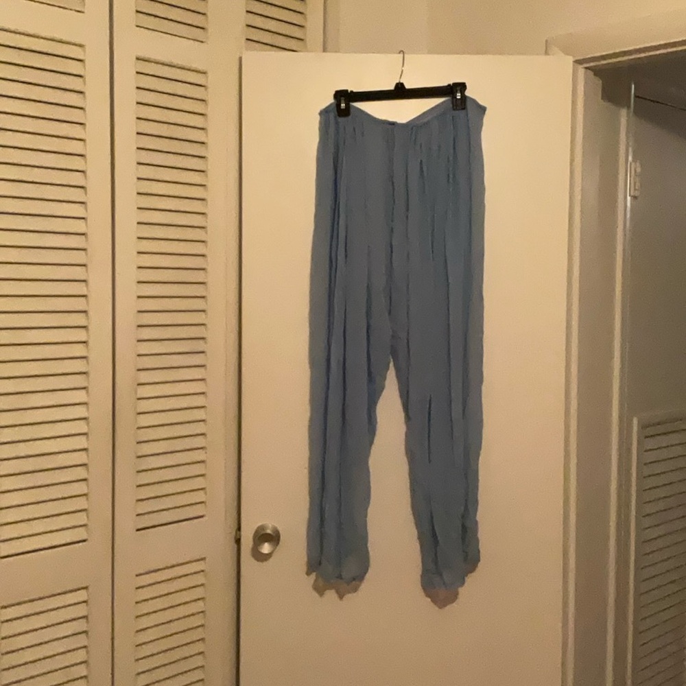 Skims crinkle silk coverup pants - Picture 2 of 4